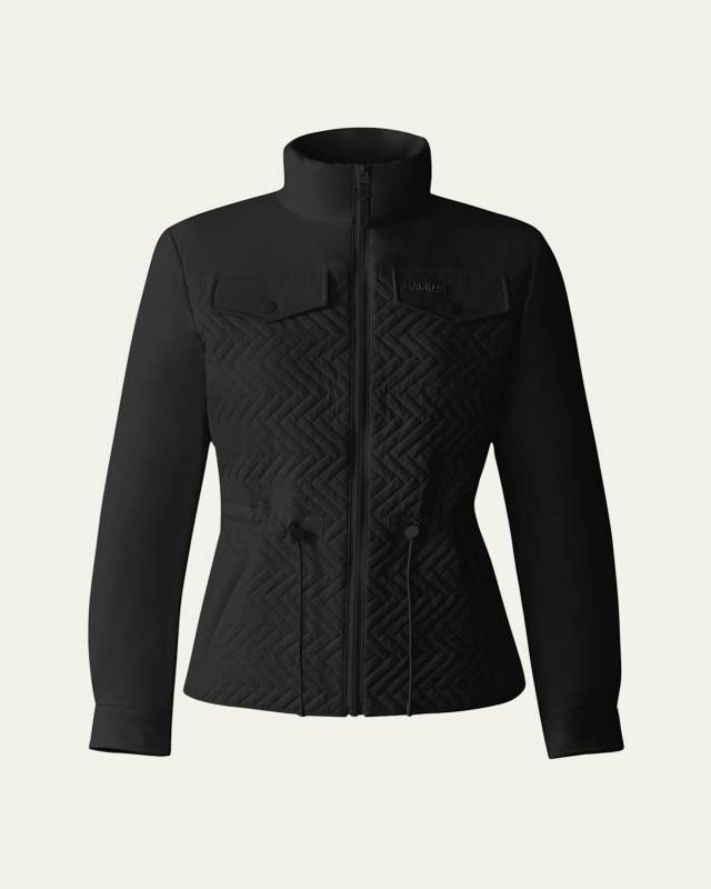 Chevron Quilted Lightweight Down Jacket